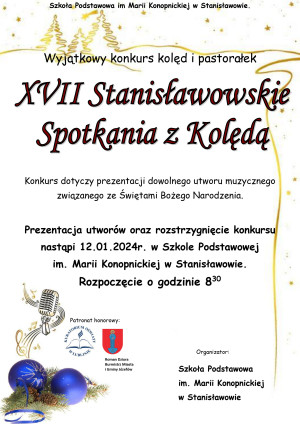 Przegląd Kolęd i Pastorałek XVII Stanisławowskich Spotkań z Kolędą