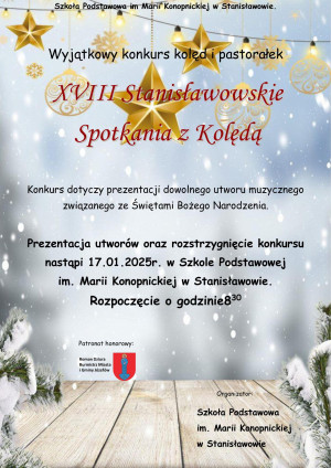 Zaproszenie do udziału w XVIII Stanisławowskich Spotkaniach z Kolędą